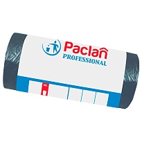 Мешки для мусора 60 л, черные, в рулоне 50 шт., ПНД, 6,2 мкм, 800х600 мм, PACLAN Professional, 604078 в Петропавловск-Камчатском