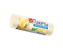 Мешки для мусора 60 л, ароматизированные, Ваниль, бежевые, в рулоне 20 шт., ПНД, 9 мкм, 650х550 мм, GRIFON Aroma, 101-023 V в Петропавловск-Камчатском