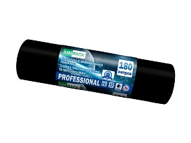 Мешки для мусора 180 л, ароматизированные, черные, в рулоне 10 шт., ПВД, 30 мкм, 1100х930 мм, PROFESSIONAL, 1801044 в Петропавловск-Камчатском