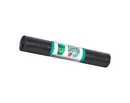Мешки для мусора 160 л, черные, в рулоне 10 шт., ПВД, 25 мкм, 1100х800 мм, GRIFON, 101-031 в Петропавловск-Камчатском