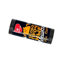 Мешки для мусора 90 л, черные, рулон 15 шт., ПНД, 20 мкм, 850х650 мм, Особопрочные, МП7825 в Петропавловск-Камчатском