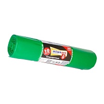 Мешки для мусора 300 л, зеленые, в рулоне 10 шт., ПВД 65 мкм, 1400х1000 мм, МЕШКОFF, 4922 в Петропавловск-Камчатском