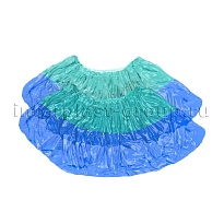 Бахилы бирюзово-синие 1000 шт (500 пар), 64 мкм, двойная подошва, двойная резинка, Особопрочные+ в Петропавловск-Камчатском